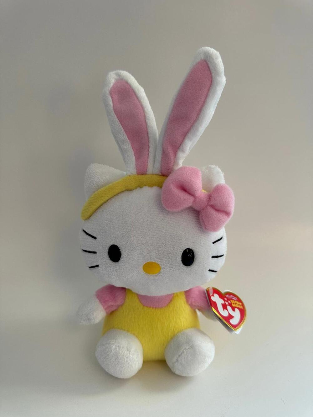 Ty Beanie Baby Vintage “Hello Kitty” Pink Bunny Ears (5.5 inch)